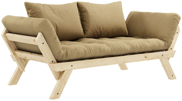 Karup Design Futonsofa BEBOP Gestell Natur, Matratze Wheat Beige
