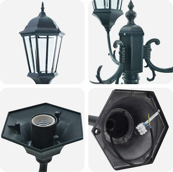 vidaXL Garten-Licht Vintage gebürstetes Grün 57 x 49 x 241 cm 42000339 Bild 6