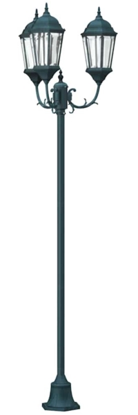 vidaXL Garten-Licht Vintage gebürstetes Grün 57 x 49 x 241 cm 42000339