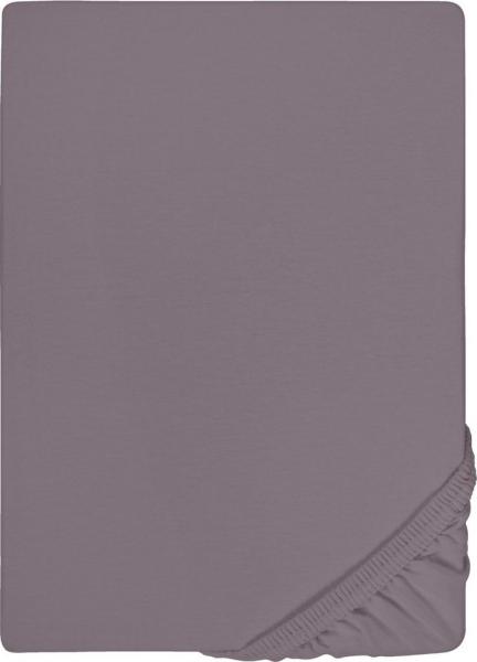 biberna Jersey-Elastic-Topper-Spannbetttuch 0077641, silber/grau, 1x 180x200 cm - 200x220 cm