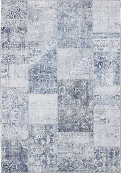 Interiyou Teppich Gent, Rechteckig, Höhe: 5 mm, Vintage Kurzflor für Wohnzimmer, Schlafzimmer, waschbar, pflegeleicht