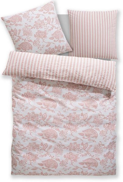 OTTO home Bettwäsche Nordby, Soft-Seersucker, 2 teilig, Bettwäsche aus Baumwolle, skandinavisches Design, ab Größe 135x200 cm