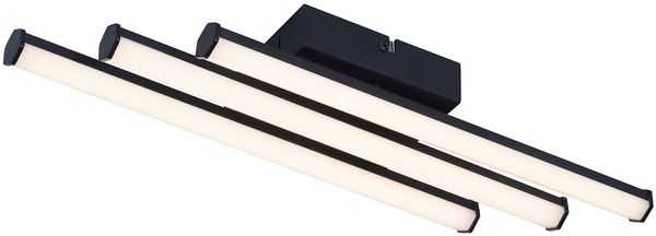 ZMH Deckenleuchte Wohnzimmer Schlafzimmer Moderne Lampe Schwarz 18W Innendesign 3000K Warmweiß