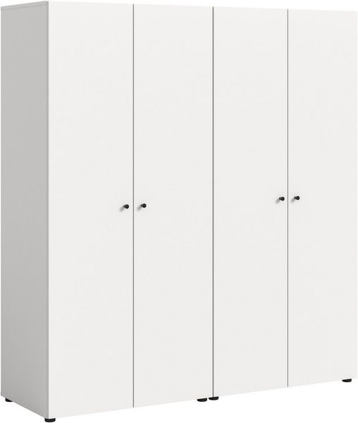 Home affaire Kleiderschrank BILLINGS, Schlafzimmerschrank, Schrank, Garderobenschrank (OTTO BESTSELLER, Garderobe & Schlafzimmer) Breite 160cm, weiß, 4-türig, inkl. 2 Kleiderstangen und 2 Ablageböden