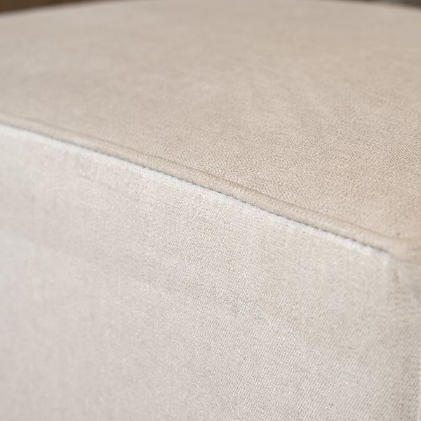 Bronx71 Stoff Hocker Memphis rechteckig off white Bild 3