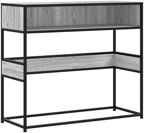 vidaXL Konsolentisch Grau Sonoma 90x35x80 cm Holzwerkstoff 849172