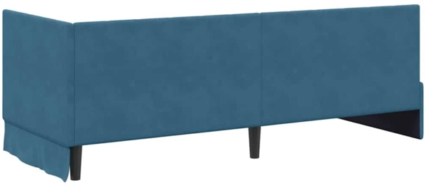 vidaXL Eckbettgestell mit Kopfteil Blau 80 cm x 200 cm Stoff 42016286 Bild 6