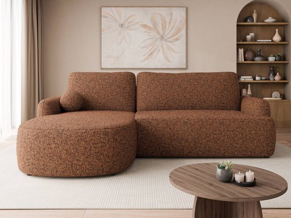 Ecksofa Loridu (Farbe: Bella 40, Seite: Links)