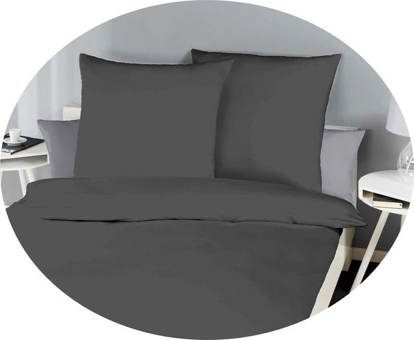 Kaeppel Bettwäsche Kaeppel Biber Bettwäsche Uni 200x200cm Einfarbig verschiedene Farben, Biber, 3 teilig, Übergröße, weiche, moderne Unibettwäsche, Baumwolle