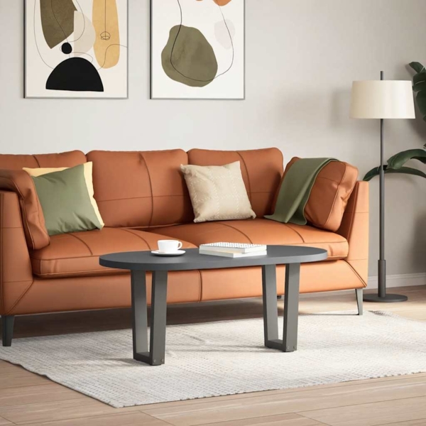 vidaXL Couchtischbeine V-Form 2 Stück Anthrazit 38x(42-43,3) cm Stahl 4012626