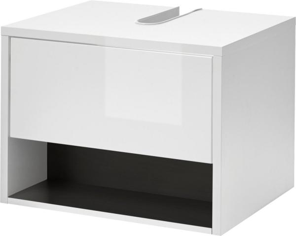 Places of Style Waschbeckenunterschrank Studio Line, Badschrank in Hochglanz Weiß, Waschtisch in zwei Farben verfügbar, ausreichend Stauraum Bild 1