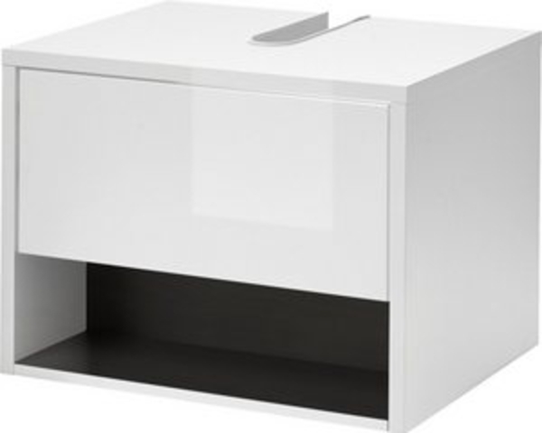 Places of Style Waschbeckenunterschrank Studio Line, Badschrank in Hochglanz Weiß, Waschtisch in zwei Farben verfügbar, ausreichend Stauraum Bild 6