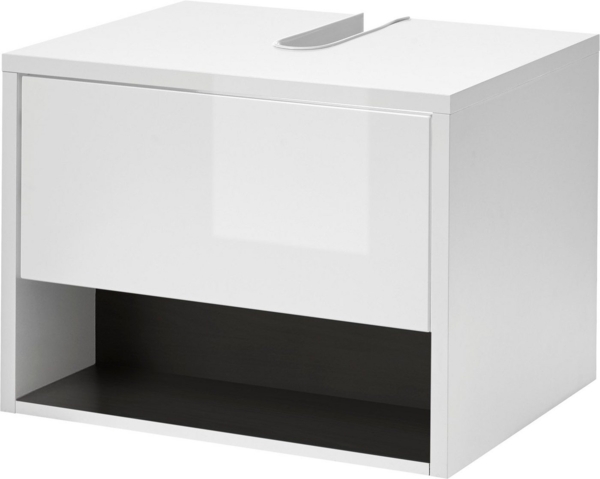 Places of Style Waschbeckenunterschrank Studio Line, Badschrank in Hochglanz Weiß, Waschtisch in zwei Farben verfügbar, ausreichend Stauraum Bild 5