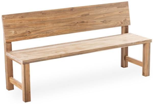 Niehoff Garden Bank lang UNIT Teak massiv recycelt Werkbankgestell Teak massiv 172x52x86cm