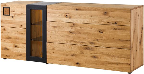 Sideboard Wildeiche 180x44x80 natur lackiert / geölt KITZBÜHEL #132