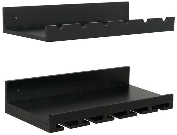 MCW Weinregal MCW-P22, Set, 2-teiliges Wandregal-Set: Ein Regal für Weinflaschen, eines für Gläser