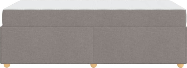 vidaXL Bettrahmen mit Matratze Taupe 90 x 190 cm Stoff 3399325 Bild 6