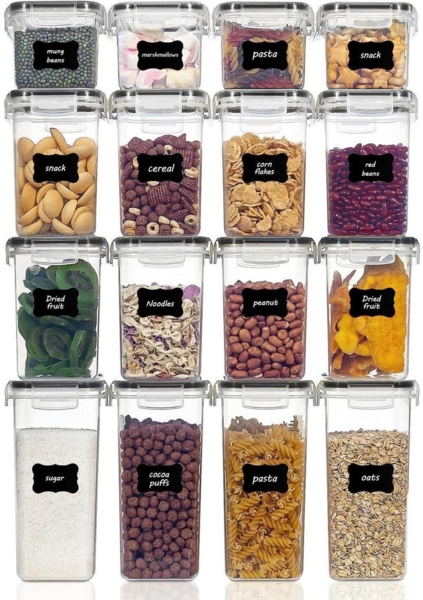 Vorratsdosen Set Müsli Schüttdose Frischhaltedosen BPA-frei Kunststoff luftdicht