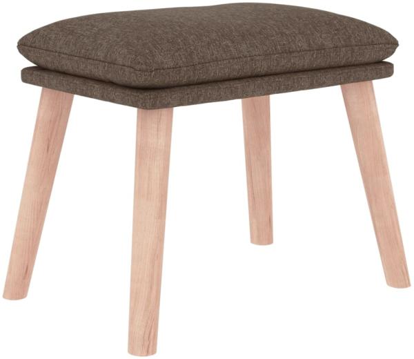 vidaXL Fußhocker Taupe 45 x 29,5 x 39 cm Stoff [341433]