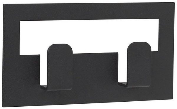 Blomus Handtuchhaken Vindo Large, Handtuchhalter, Wandhaken, Stahl pulverbeschichtet, Black, 6x11 cm, 64179