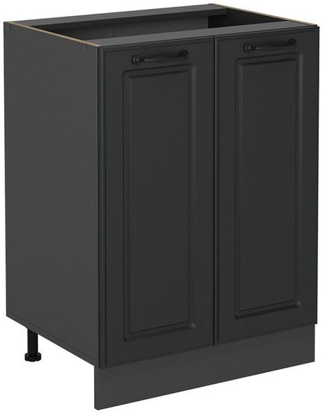 Küchenunterschrank R-Line Anthrazit Landhaus 60 cm ohne Arbeitsplatte Vicco Bild 5