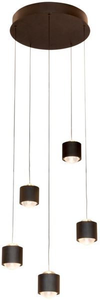 Novel 'COLUMBIA' LED-Hängeleuchte, Aluminium schwarz, 34 x 170 cm, 3 Helligkeitsstufen dimmbar