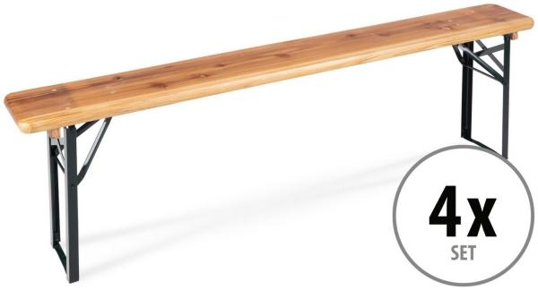 Stagecaptain Sitzbank "Hirschgarten" Bierzeltbank 177 cm (4-St), Gartensitzbank, Campingbank, Gartenbank zusammenklappbar