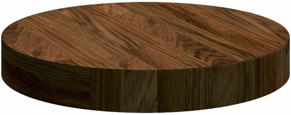 vidaXL Tischplatte Dunkelbraun Ø 30 x 4 cm Massivholz Eiche 42016020 Bild 5