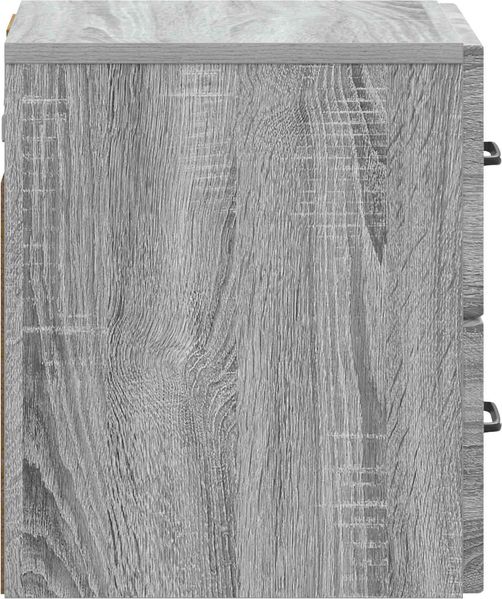 vidaXL Wandmontierter Nachttisch Graues Sonoma 34,5 x 33 x 40 cm 899327 Bild 5