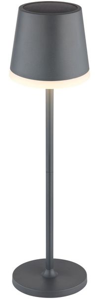 Tischlampe Kabellos Solar Akku Tischleuchte Außen Solarleuchte Anthrazit 36637A