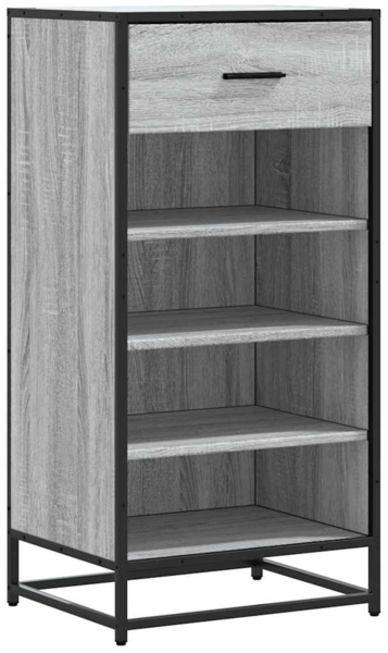 vidaXL Schuhregal Grau Sonoma 48x38x97,5 cm Holzwerkstoff 849212