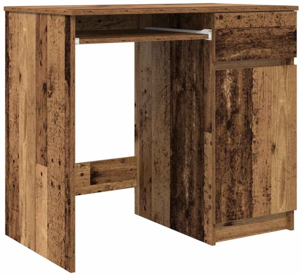 vidaXL Schreibtisch Altholz-Optik 86x49x76 cm Holzwerkstoff 861830