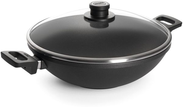 WOLL Gusstopf NOWO Titanium Induction Ø 32 cm Guss-Aluminium Induktionsboden abnehmbarem Griff