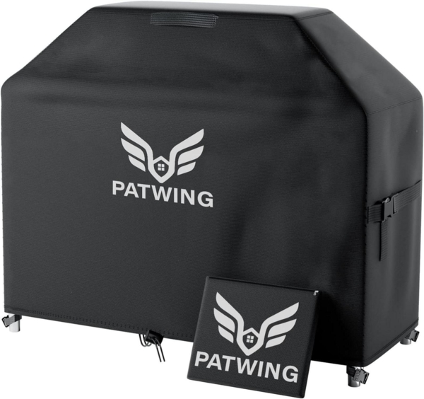 PATWING Grillabdeckung, wetterfest, 600D Oxford-Stoff schwarz, 147 x 61 x 117 cm