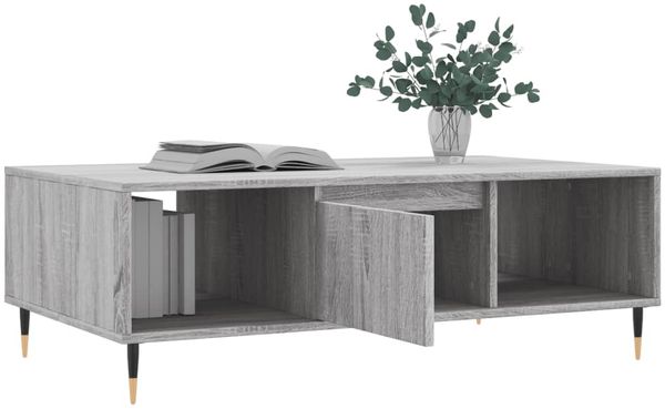 vidaXL Couchtisch Grau Sonoma 104x60x35 cm Holzwerkstoff 827082 Bild 4