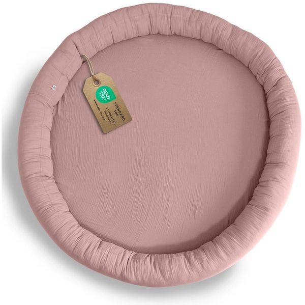 lilimaus Bodenkissen Sitzkissen handgenäht aus Musselin-Baumwolle - Spielmatte, Bodenkissen Kinder aus Musselin Baumwolle, weich & waschbar