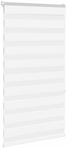 vidaXL Doppelrollo Weiß 85x150 cm Stoffbreite 80,9 cm Polyester 4014752 Bild 3
