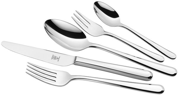 Justinus 'BAGUETTE' Besteckset 30-tlg, Edelstahl silber, spülmaschinengeeignet