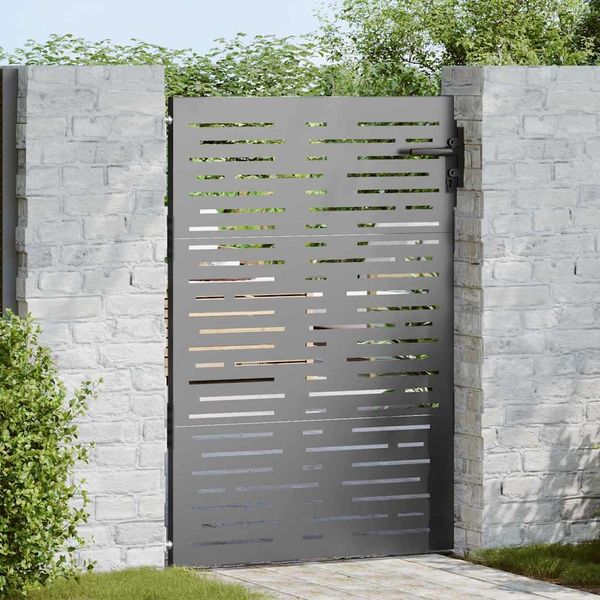 vidaXL Gartentor Schwarz 85 x 150 cm Pulverbeschichteter Stahl 42015876