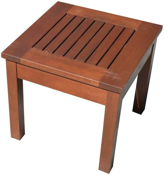 Garden Pleasure Beistelltisch SONORA, dunkelbraun Gartentisch Holz Tisch Garten