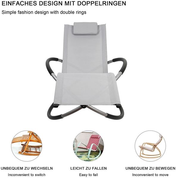 Sonnenliege anthrazit mit Tisch Polyrattan Gartenlounge Terrasse Liegestuhl Bild 11