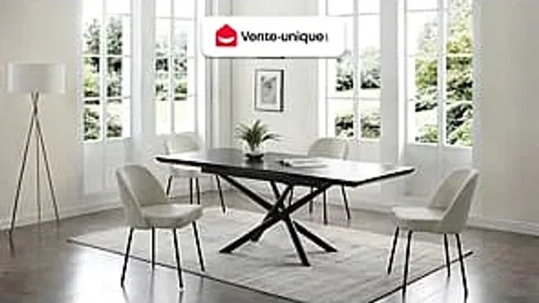 Vente-unique - ALPALI Stuhl SamtStoff Beige - B 57,5 cm x H 83,5 cm x L 50 cm