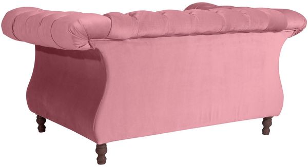 Ivette Sessel Samtvelours Rose Buche Nussbaumfarben Bild 5