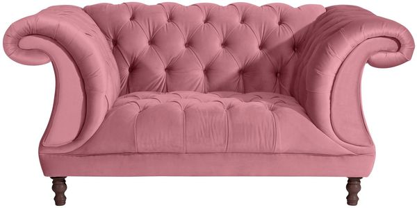 Ivette Sessel Samtvelours Rose Buche Nussbaumfarben Bild 3