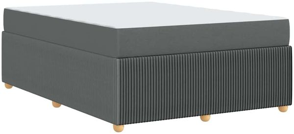 vidaXL Bettrahmen mit Matratze Dunkelgrau 160 x 200 cm Stoff 3398406 Bild 7