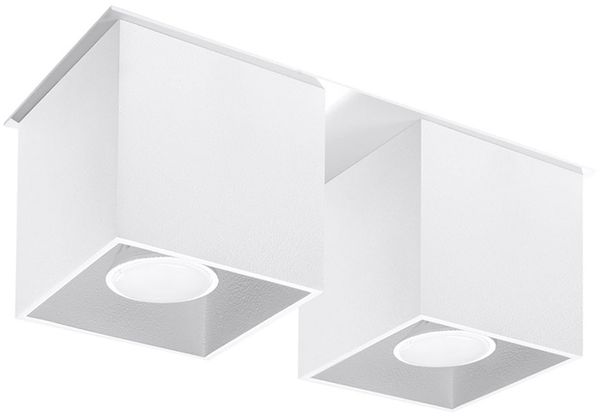 Deckenstrahler, Aluminium weiß, L 26 cm