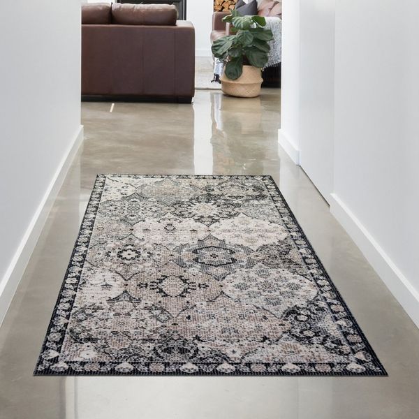 Carpetia Outdoorteppich In- und Outdoor, rechteckig, Höhe: 5 mm, mit orientalischem Vintage-Ornamentmuster