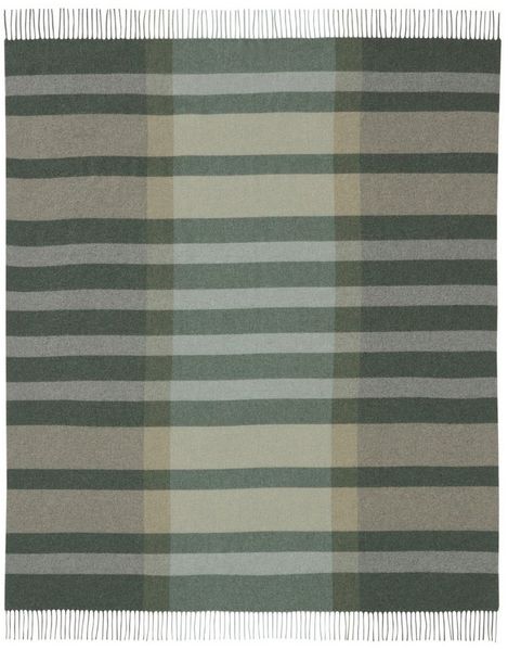 Plaid Moss Charming mit hochwertigen Fransen, Biederlack, Wolle-Kaschmir-Mix