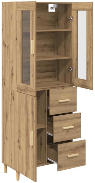 vidaXL Highboard Artisan-Eiche 69,5 x 34 x 180 cm Holzwerkstoff 3415998 Bild 4
