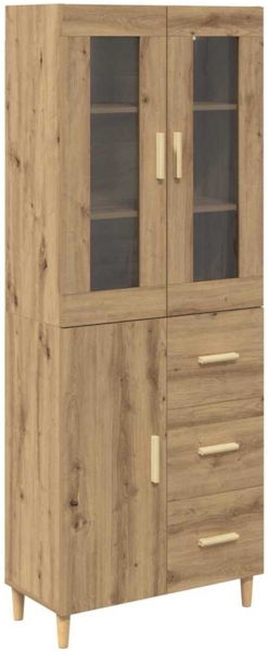 vidaXL Highboard Artisan-Eiche 69,5 x 34 x 180 cm Holzwerkstoff 3415998 Bild 1